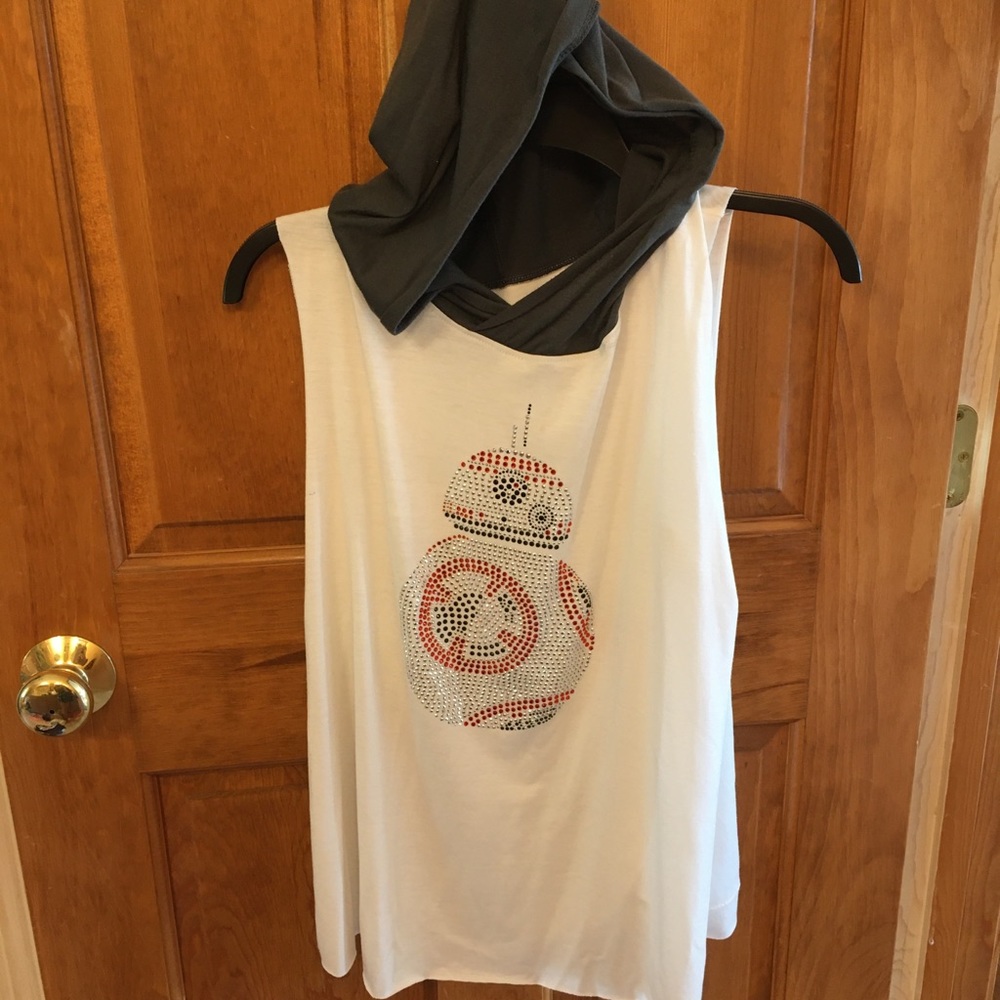Star Wars BB-8 tank top with hood